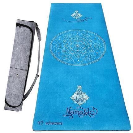 Tapis de yoga Hi-tech, 6mm + sac étanche - 3 matériaux pour plus de confort 9