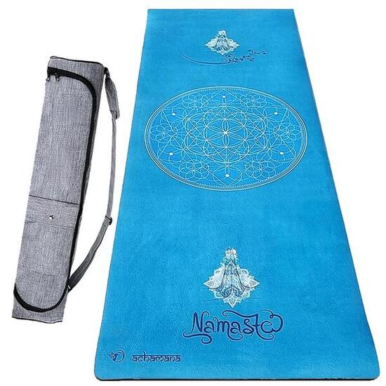 Tapis de yoga Hi-tech, 6mm + sac étanche - 3 matériaux pour plus de confort 9