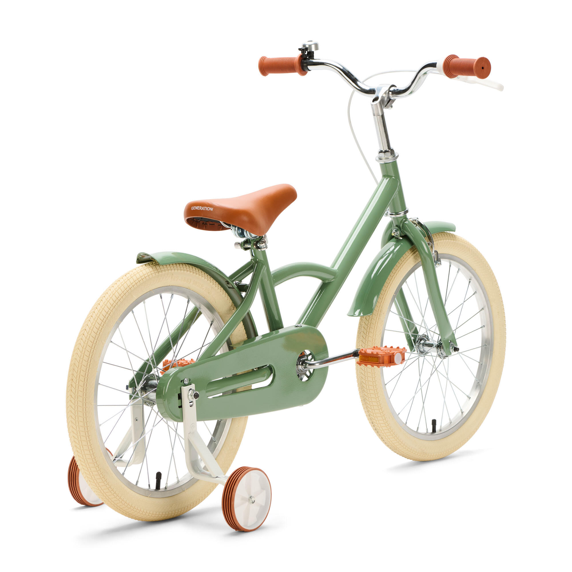 Generation Classic 18 pulgadas Verde – Bicicleta Infantil 3/4