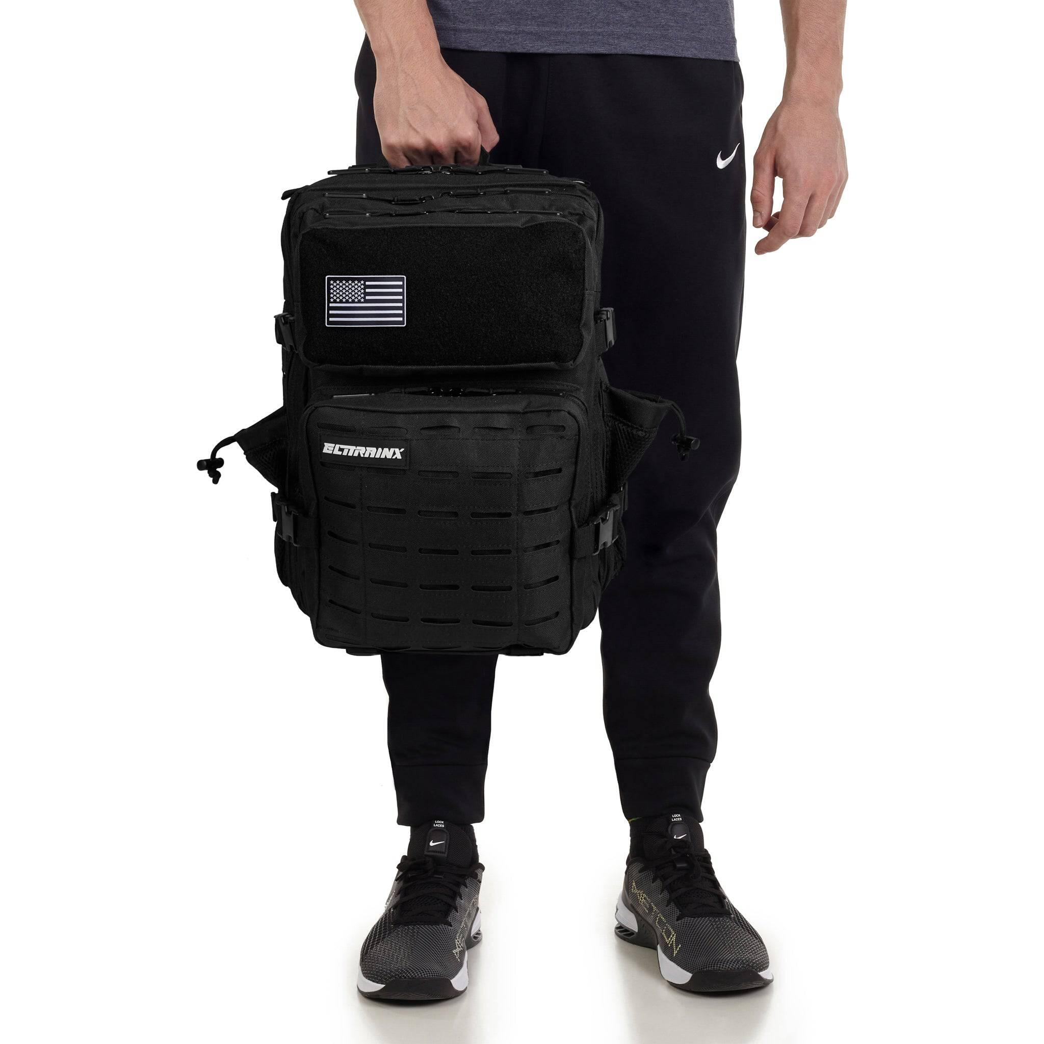 Zaino Tattico Militare ELITRAINX V2 BLACK 25L per Sport 2/7
