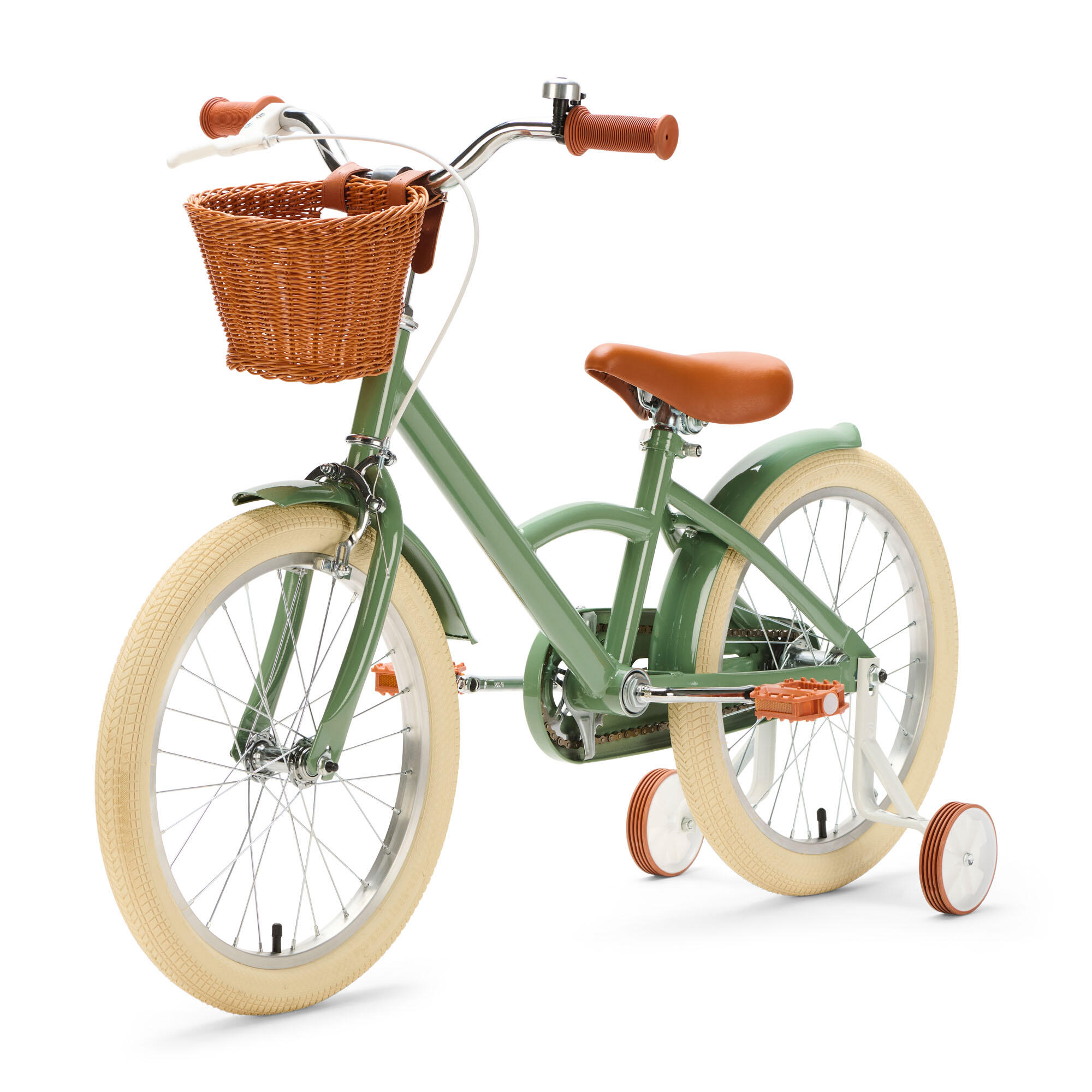 Generation Classic 18 Pulgadas Verde – Bicicleta Infantil con Cesta 2/4