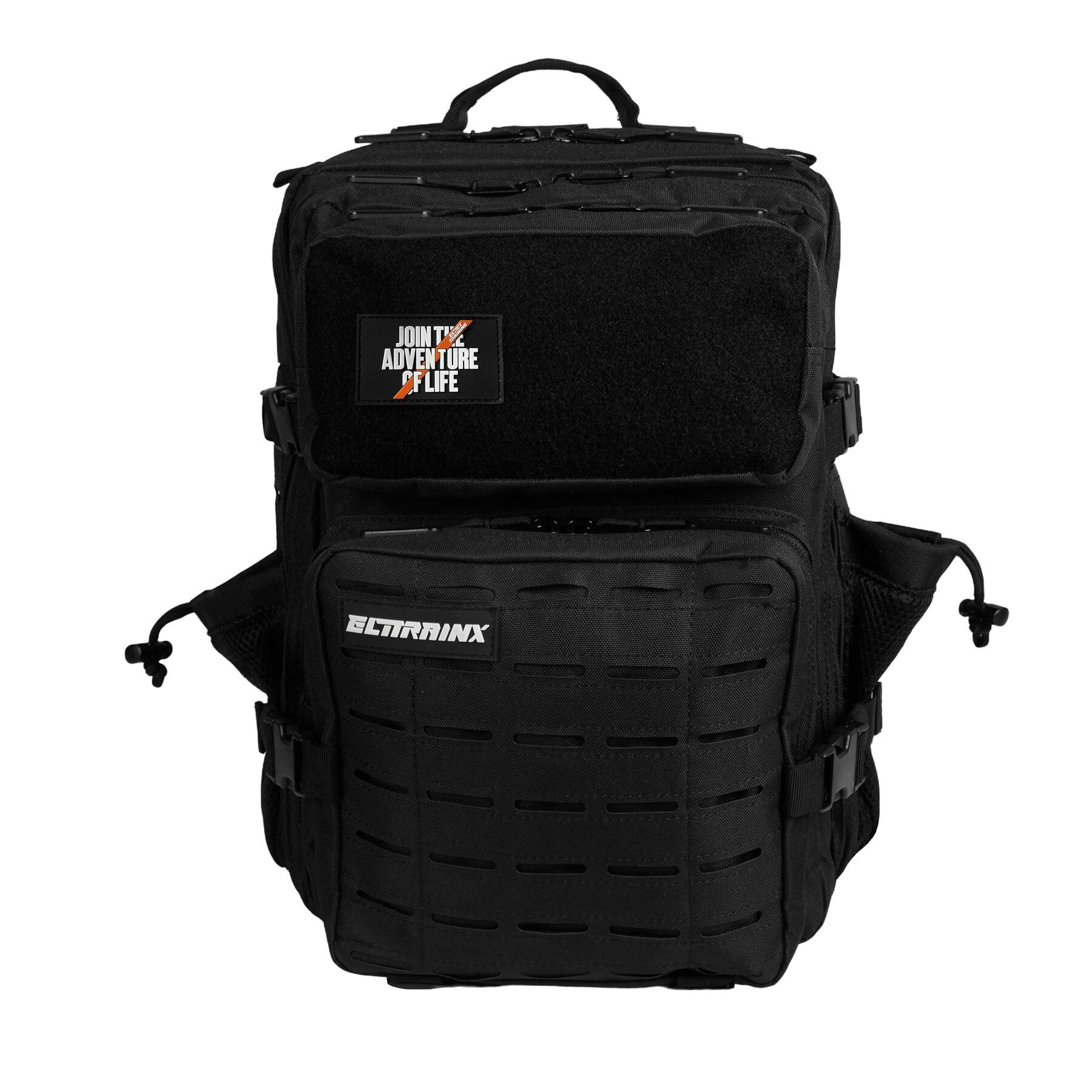 ELITEX TRAINING Mochila tática militar ELITRAINX V2 BLACK 25L -Desporto e viagens