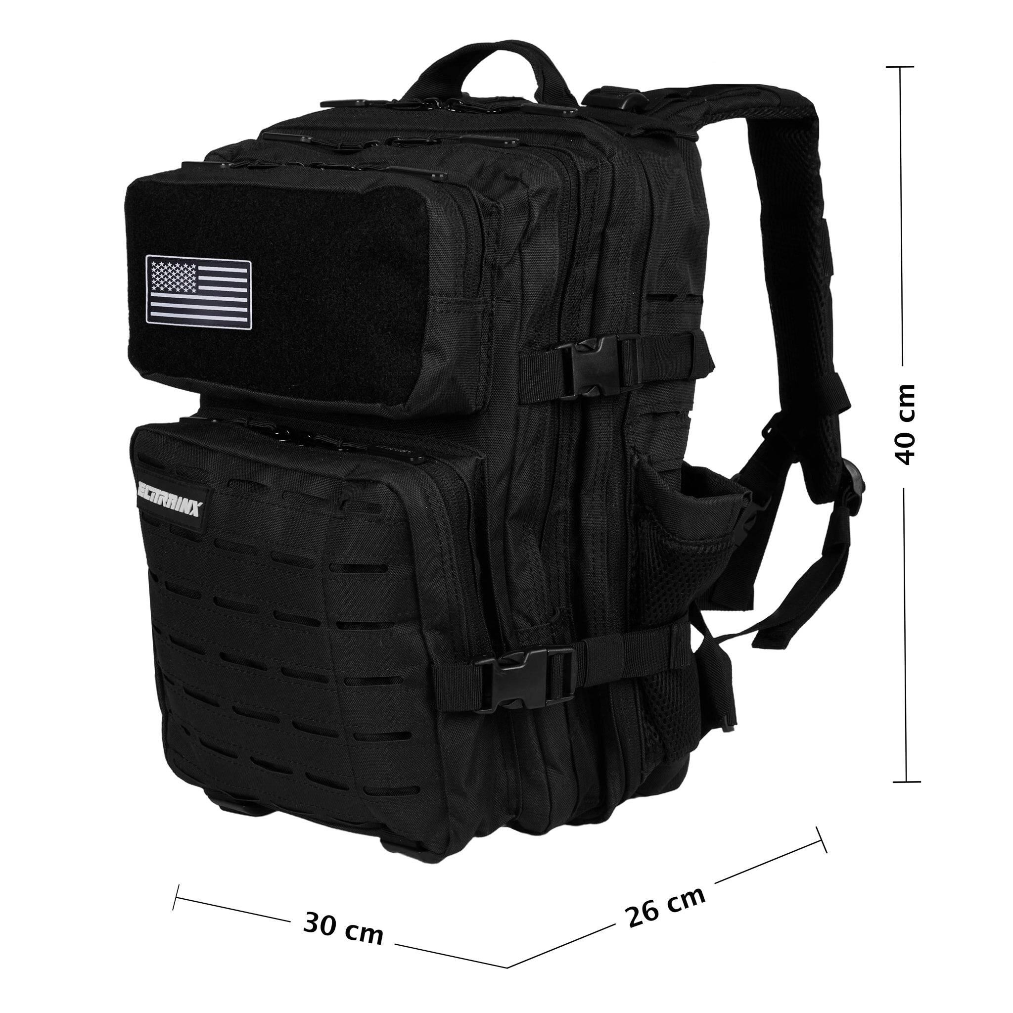 Zaino Tattico Militare ELITRAINX V2 BLACK 25L per Sport 7/7