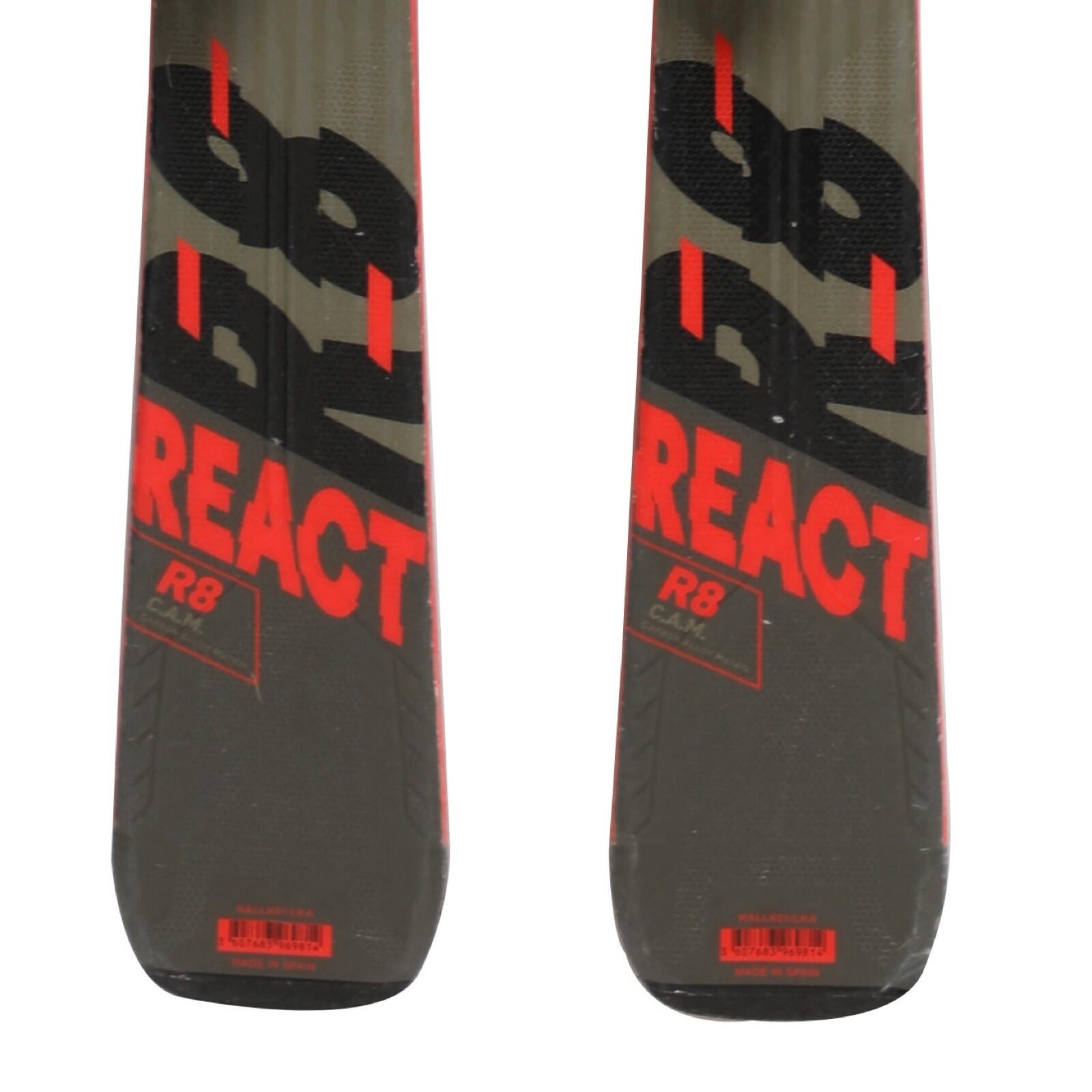 RECONDITIONNE - Ski Rossignol React 8 C.a.m + Fixations 4/4
