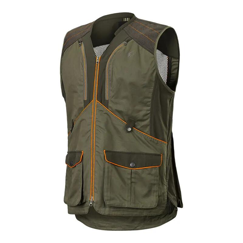 Gilet De Chasse Forez Stagunt Kaki 1/2