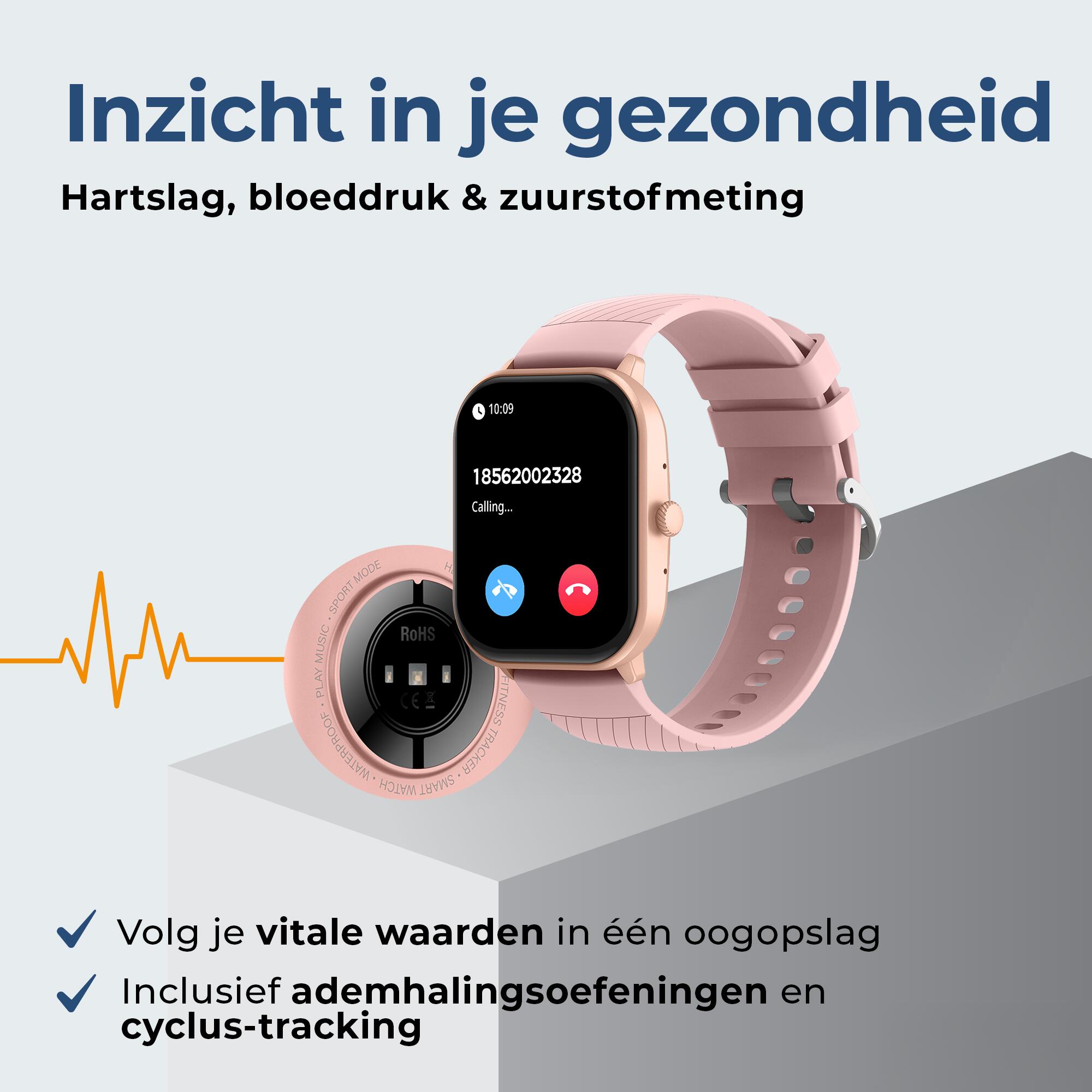 Smartwatch - Amoled scherm - Hartslagmeter - 100+ Sportmodi - SWC187RO 4/7