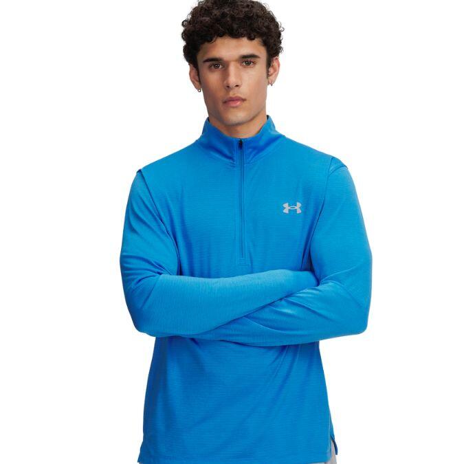 Under Armour Drive Wind Half Zip-Blauw 4/4