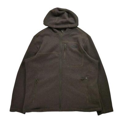 Second life - Herren TNF braune Fleecejacke - Wie neu