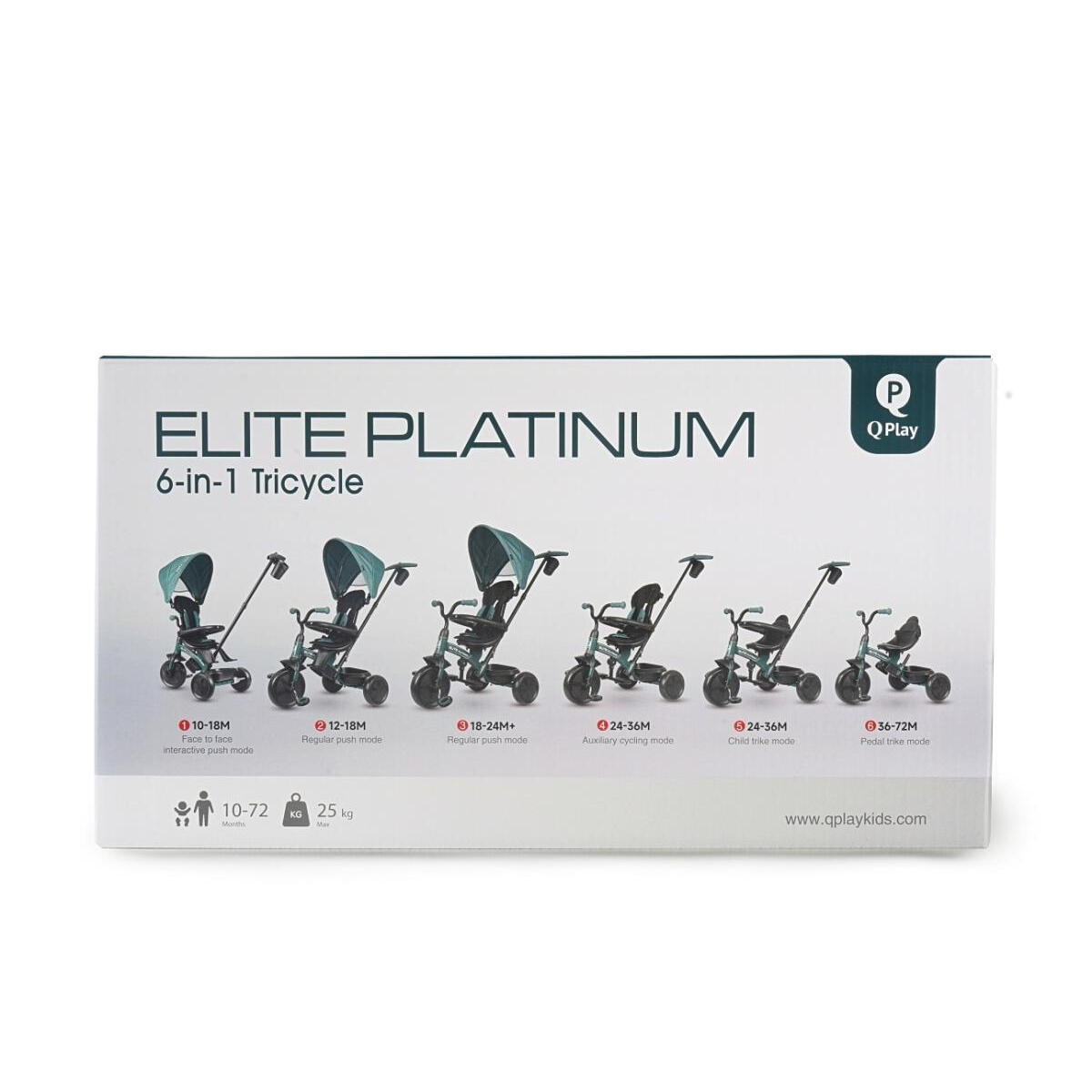 Tricycle Qplay Elite Platinum Rose 3/4