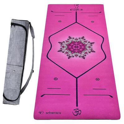 Hi-tech yogamat, 6 mm + waterdichte tas - 3 materialen voor meer comfort 11