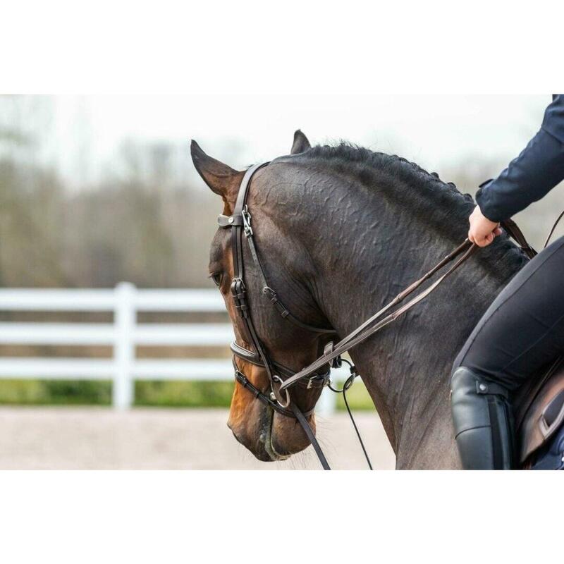 Rênes Pour Cheval Harry's Horse Ultra Soft Grip - Zwart - Full