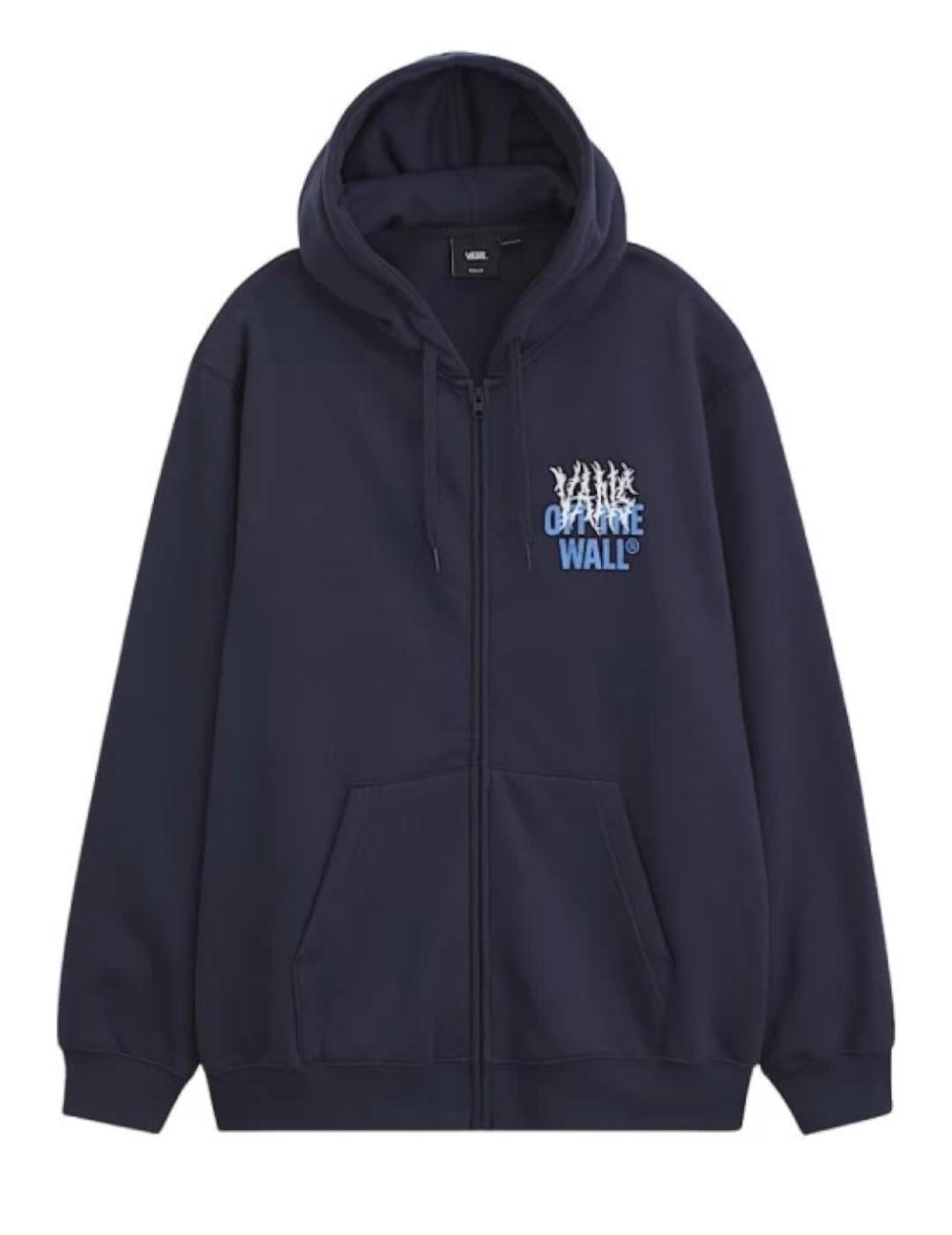 Jersey y sudadera para Hombre Vans  metal wall fz  Marino 3/3