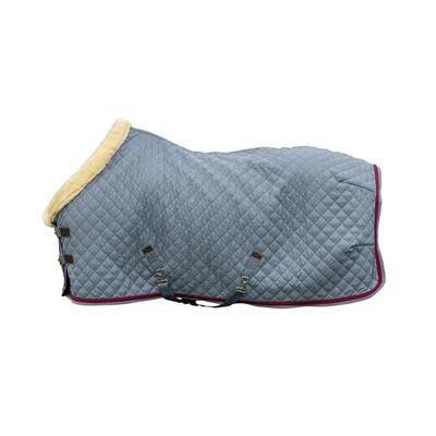 Showdeken denim met gevlochten toum bordeaux 140-6'3 160 gram