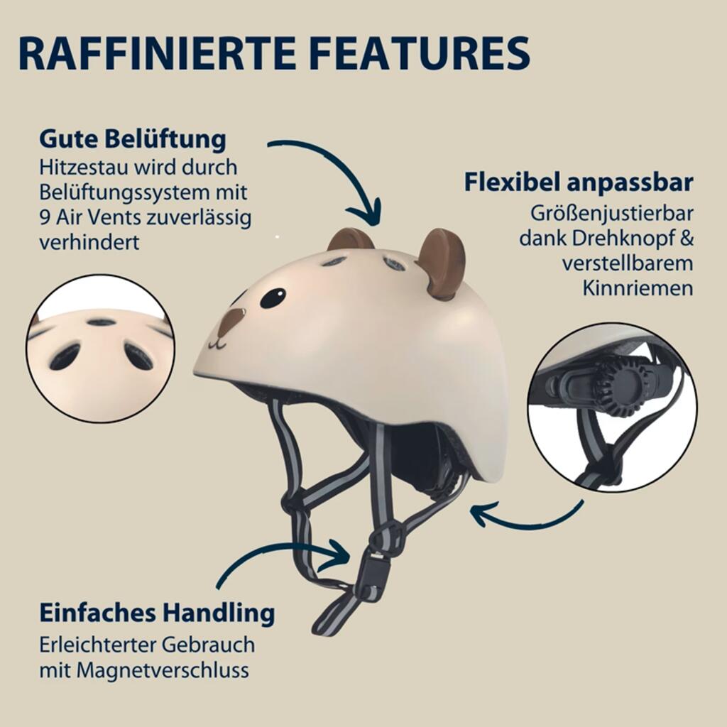 Capacete para crianças Hudora Beary — 1–6 anos (48–52 cm) 4/7