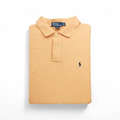 Tweedehands - korte mouw poloshirt heren oranje - goede staat
