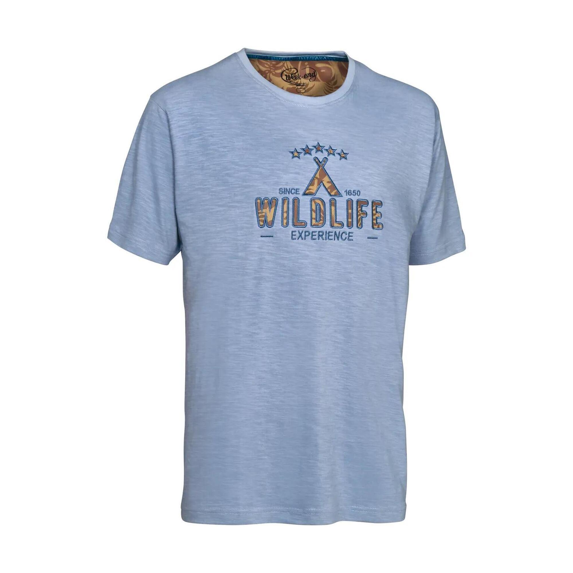Ligne Verney-carron - T-shirt Wildlife Ligne Verney Carron-l - T-shirt Manches Courtes - Bleu - Decathlon