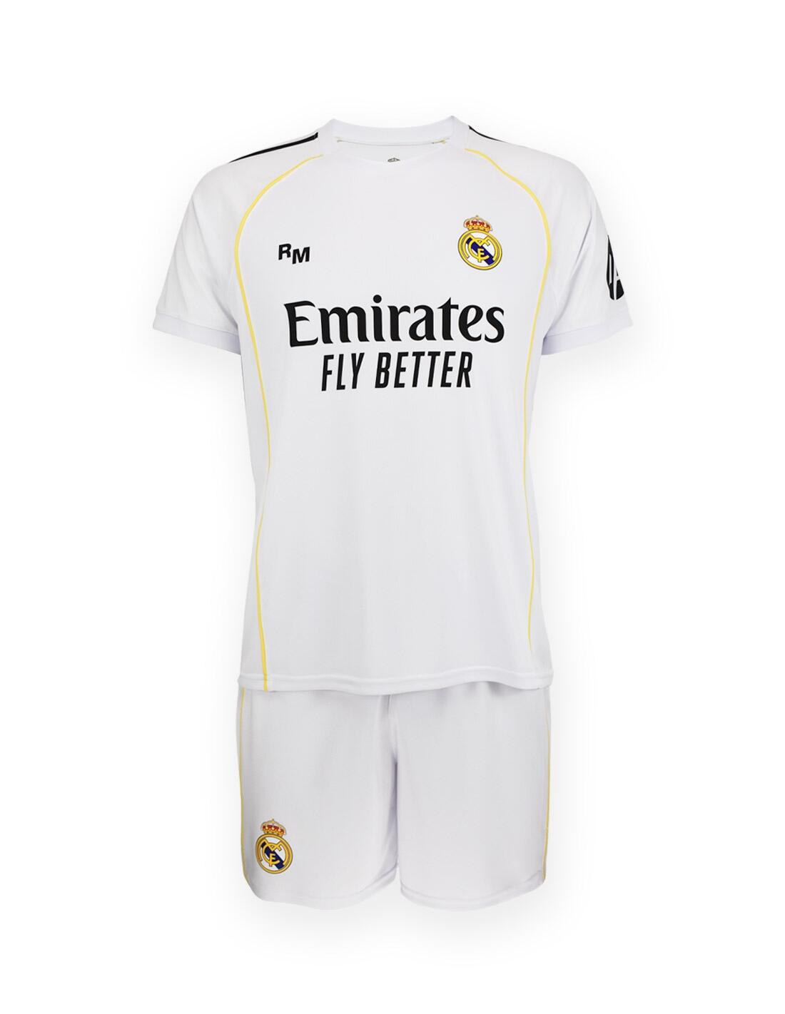 Camiseta local juvenil del Real Madrid Mbappé n.° 10 2025/26 blanca 2/5
