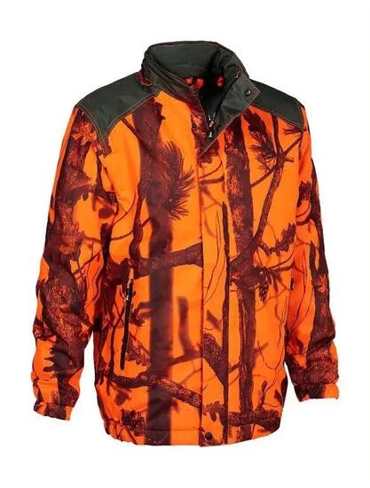 Veste De Chasse Coupe Vent Et Chaude Percussion Camo Blaze-M