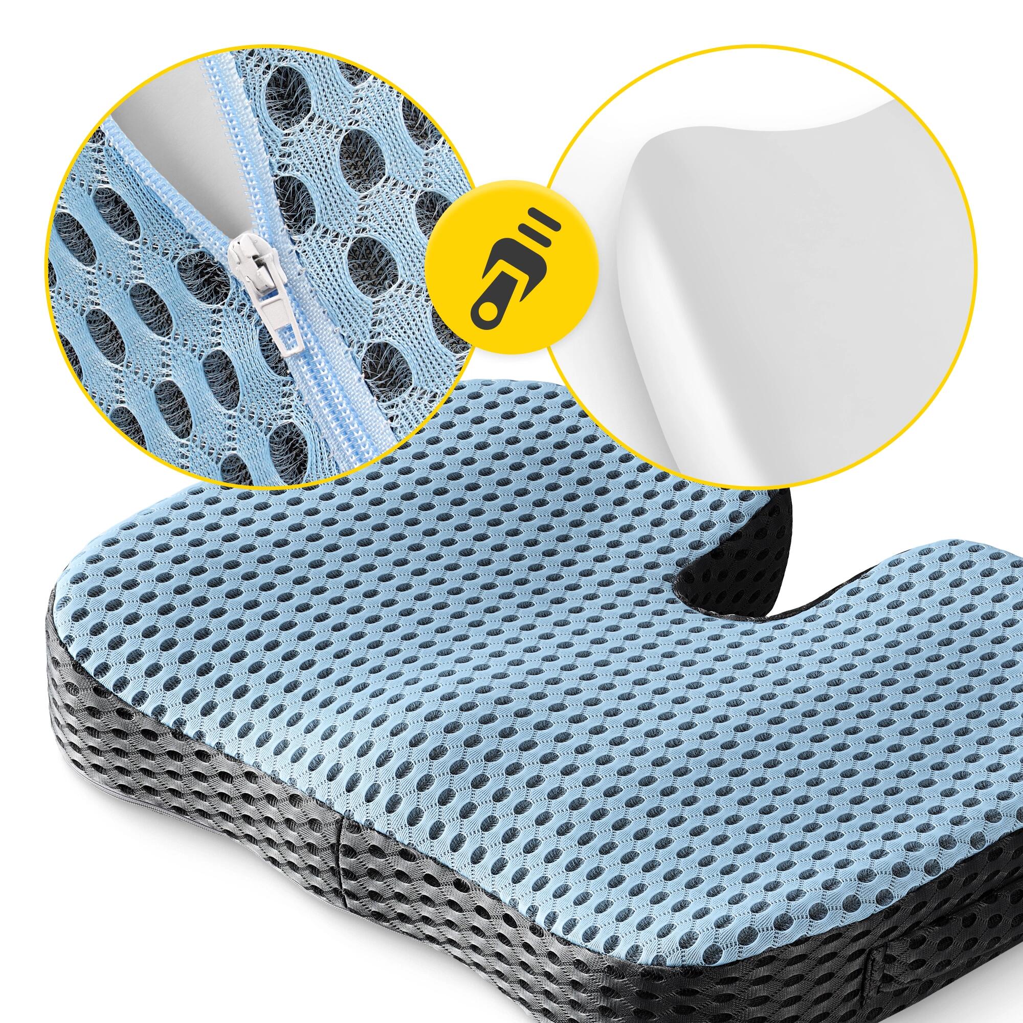 4FIZJO Cuscino Ortopedico Seduta Memory Foam 35x45cm – Ergonomico 3/7