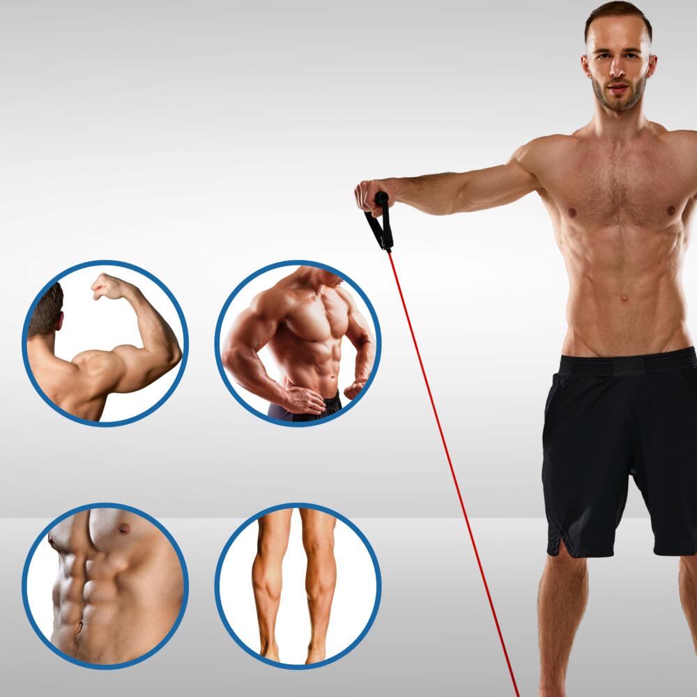 Kit 5 Bandas de Resistencia Elásticas Musculación 68,3 Kg 5/9