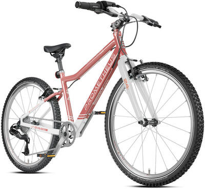 Kinderfahrrad 24 Zoll ab 7 Jahre Superleicht 8 Gang SRAM X4 Fahrrad Coral Weiß