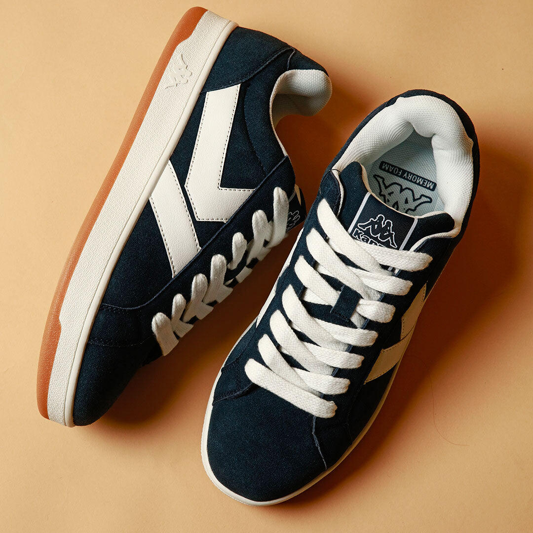 Kappa - Baskets Homme Marlon Bleu Marine, Blanc - Baskets - Blanc|bleu|multicolore - Decathlon