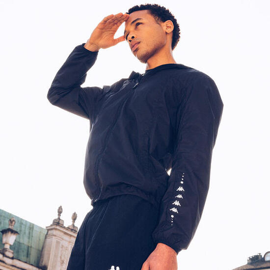 Coupe-vent manches longues homme Kombat Firo noir