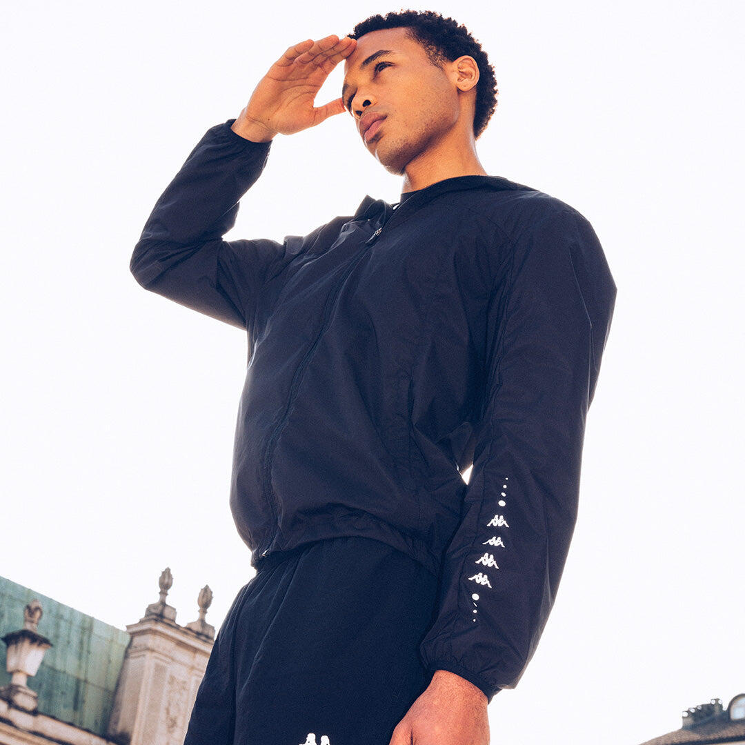 Kappa - Coupe-vent Manches Longues Homme Kombat Firo Noir - Coupe Vent - Noir - 48 Xl - Decathlon
