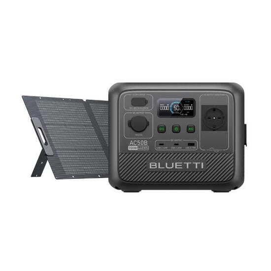 BLUETTI Tragbare elektrische Station AC50B 700W +100W Solarpanel für Wohnwagen