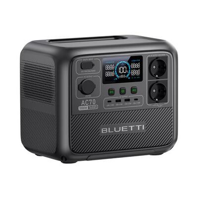 Bluetti ac70 draagbare krachtcentrale. 768wh lifepo4 batterij voor camping
