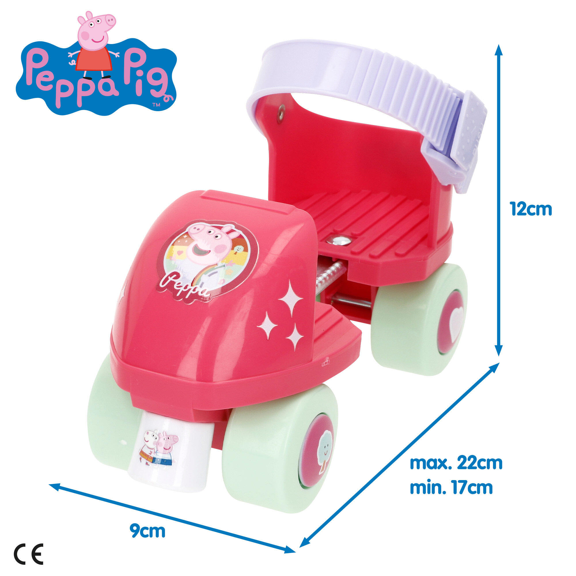 Peppa Pig Patines 4 ruedas ajustables talla 22-29 máx. 20 kg +3 años 4/7