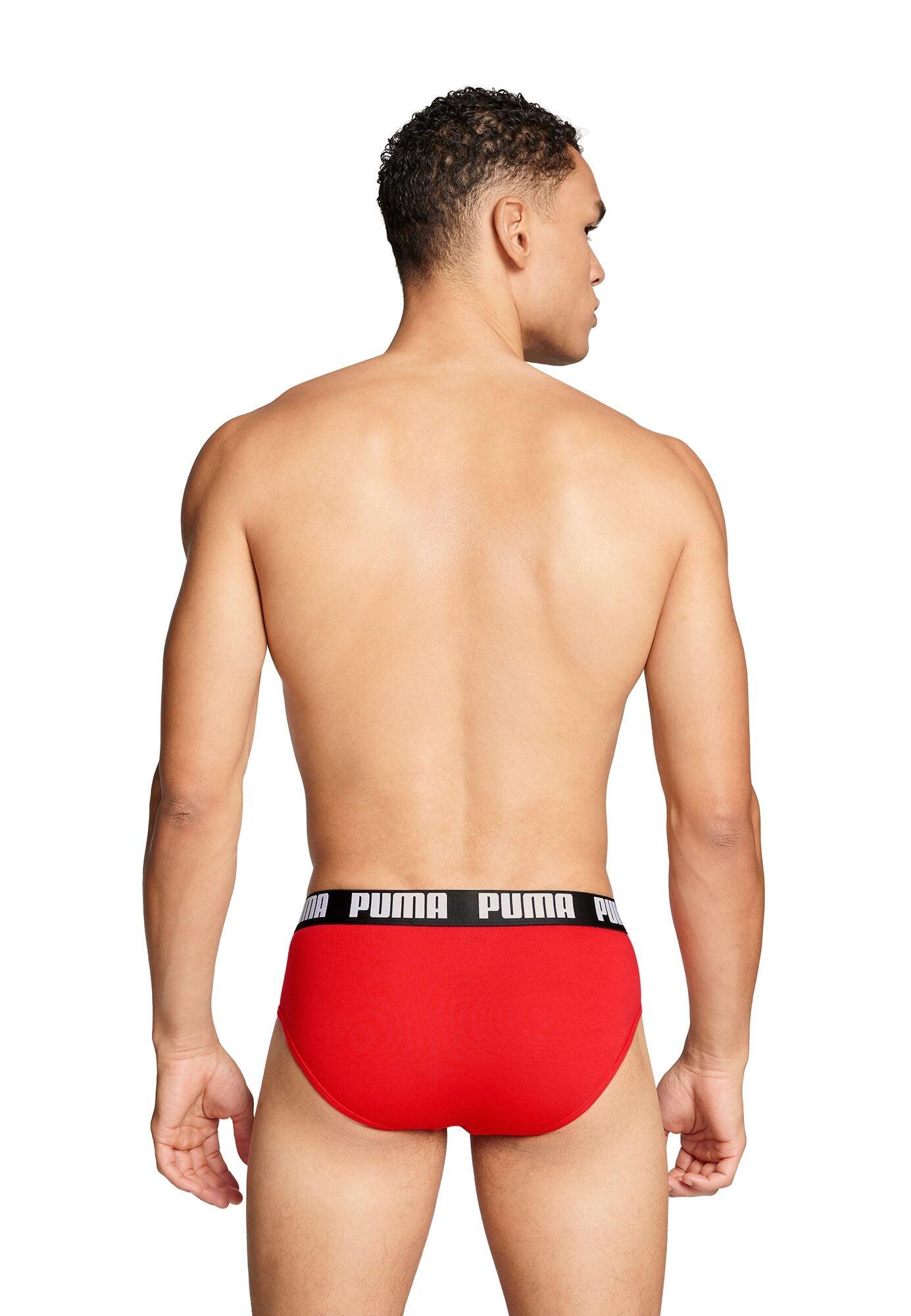 PUMA Everyday Briefs 2 Pack - Men's Midi Fit Cotton Blend 3/5