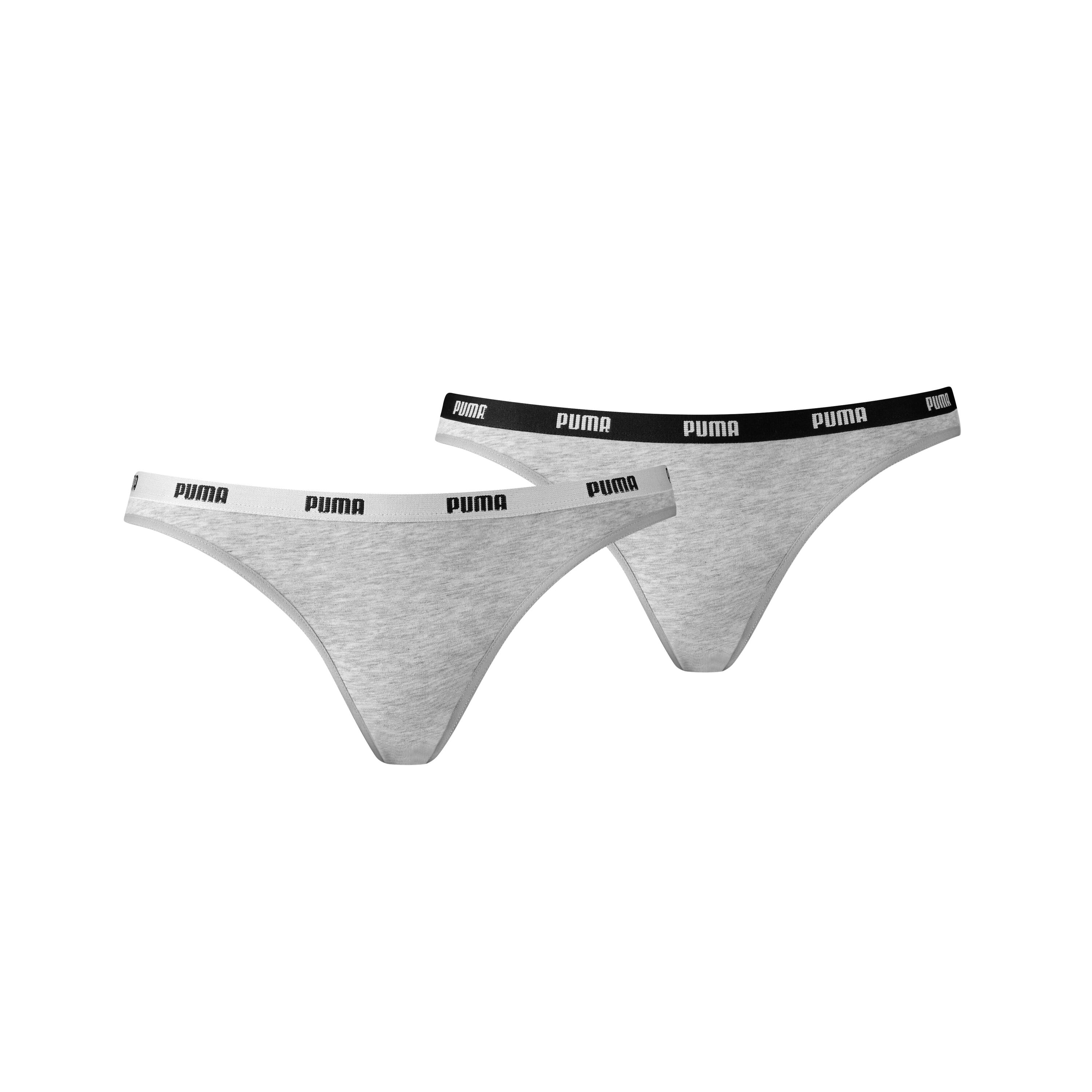 PUMA Women's Bikini Briefs 2 Pack - Cotton-Modal Stretch, Branded Waistband 3/3