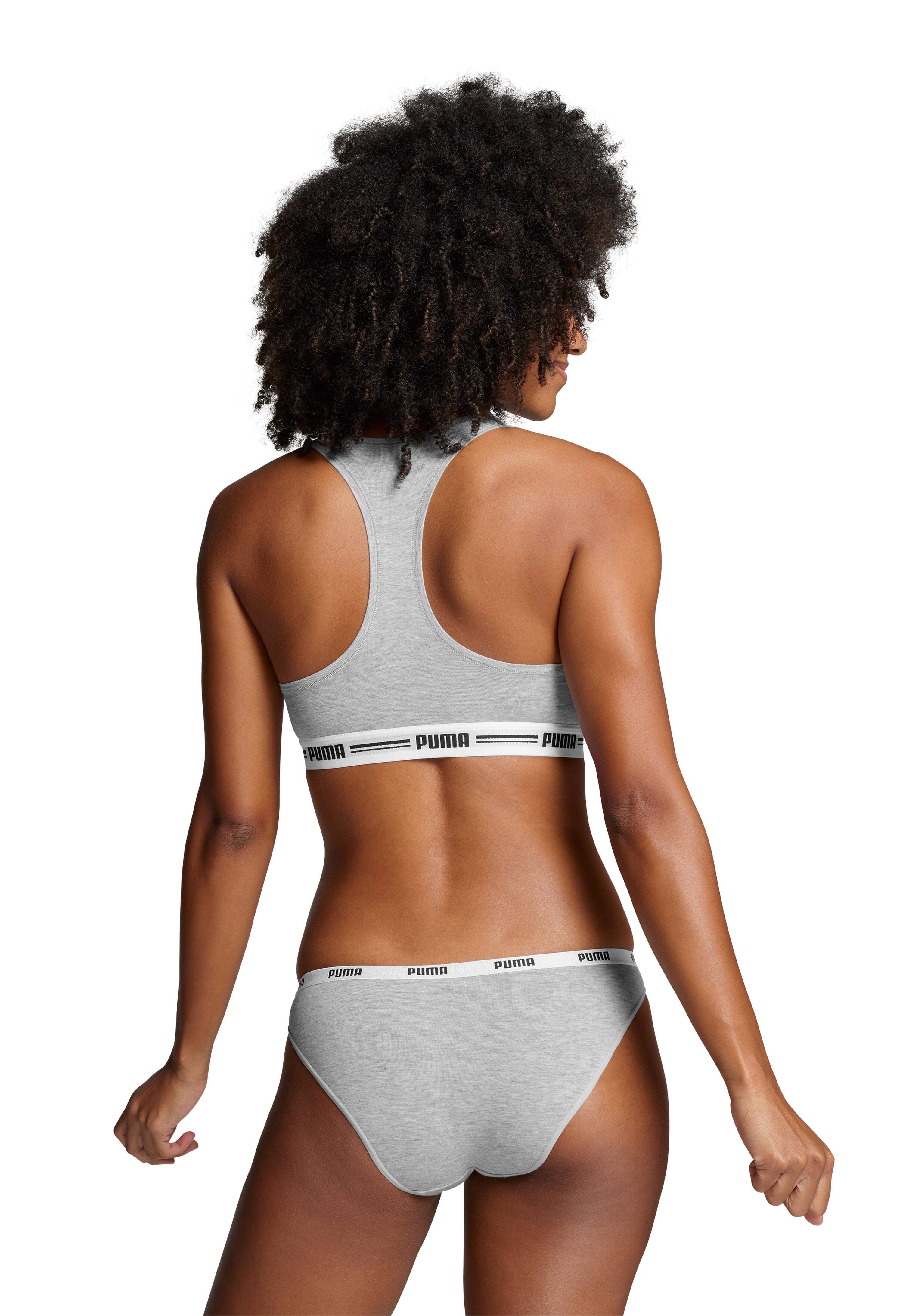 PUMA Women's Bikini Briefs 2 Pack - Cotton-Modal Stretch, Branded Waistband 2/3