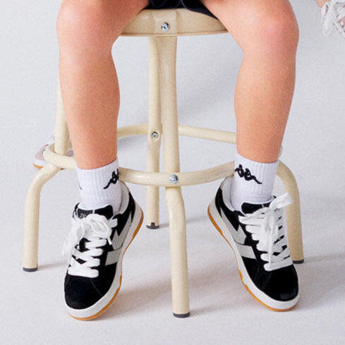Baskets enfant Marlon noir, blanc