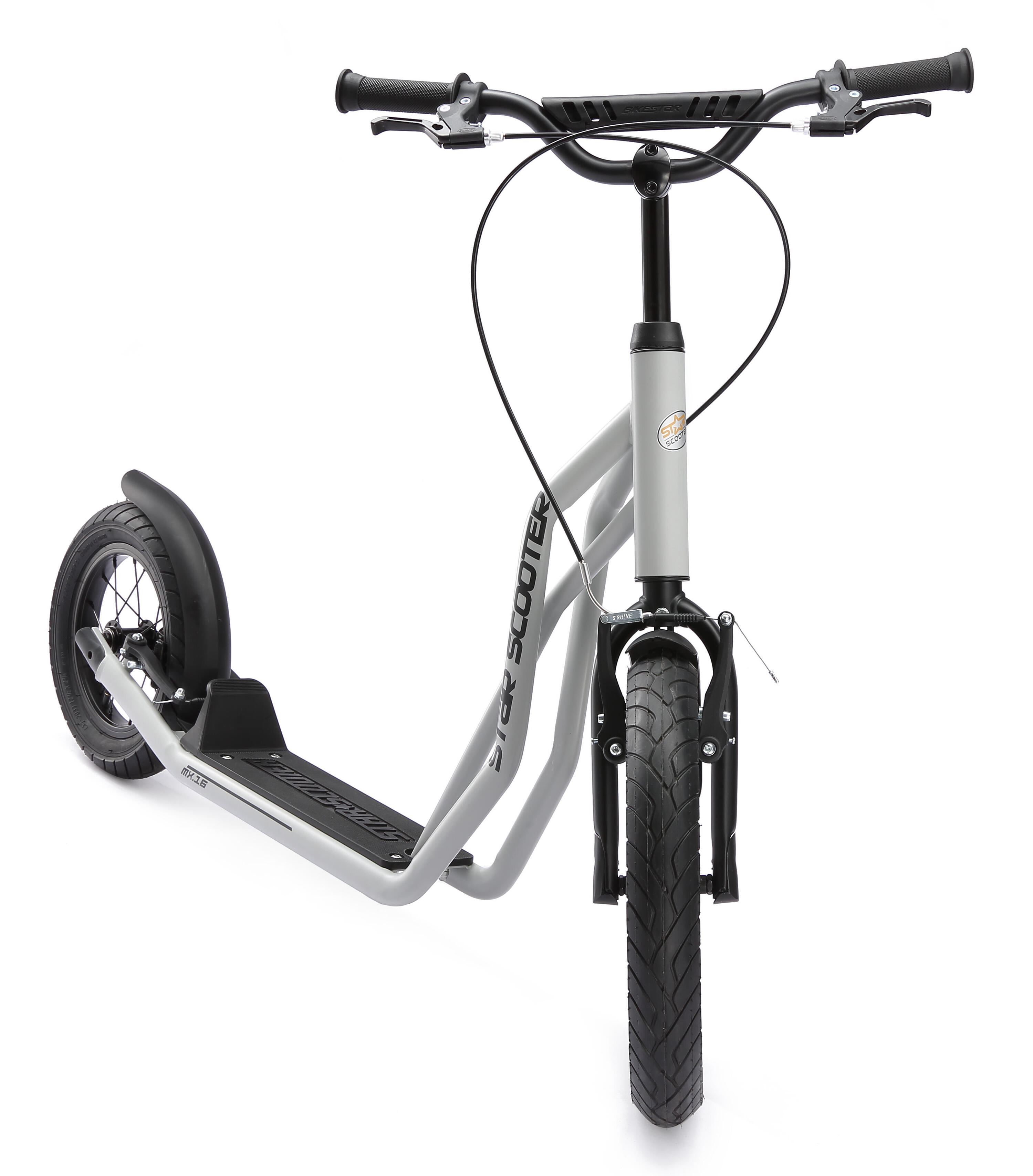 Trottinette grandes roues 16", pour enfants de 8 ans, pneus gonflables, Mixed 7/7