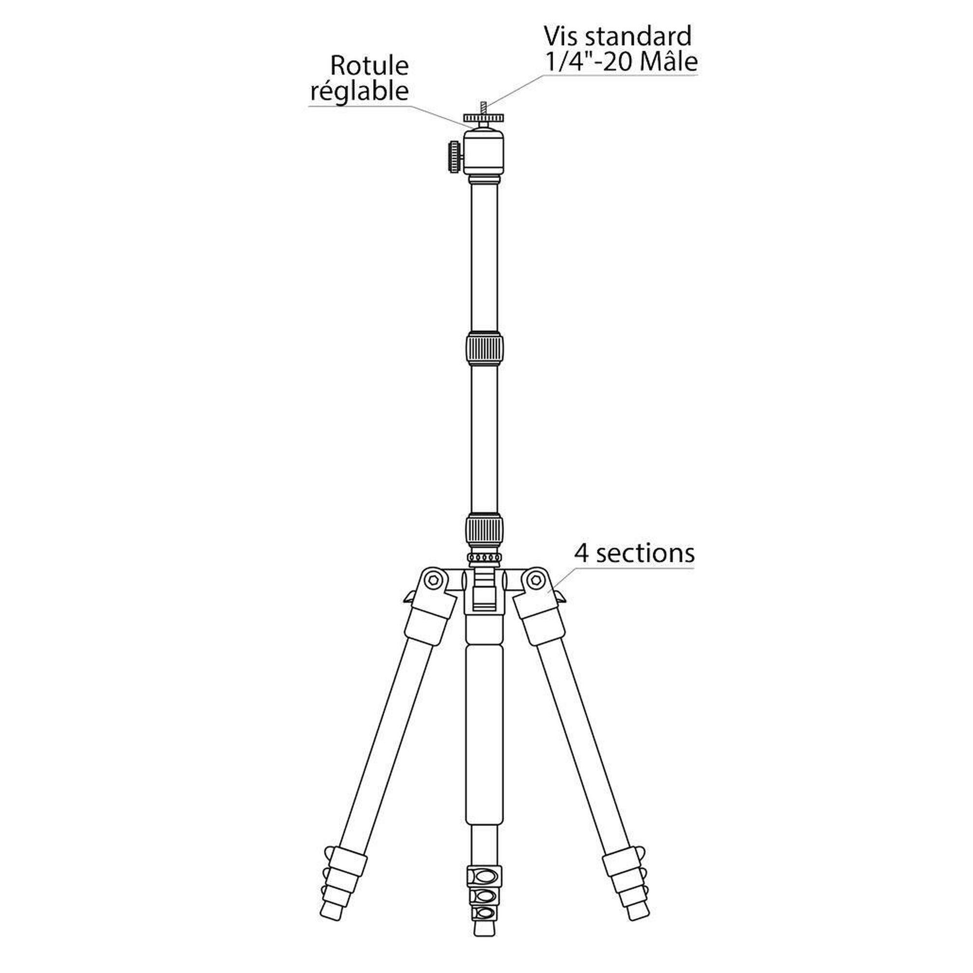 TRIPOD PENTRU RANGE EXTENDER DEEPER, 136 CM