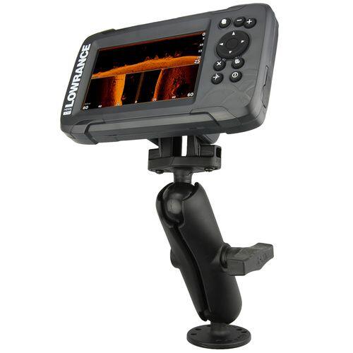 Ram - Support Horizontal Pour Sondeurs Lowrance Hook²-4 Et Reveal 5 Boule C - Support De Fixation - Noir - Taille Unique - Decathlon
