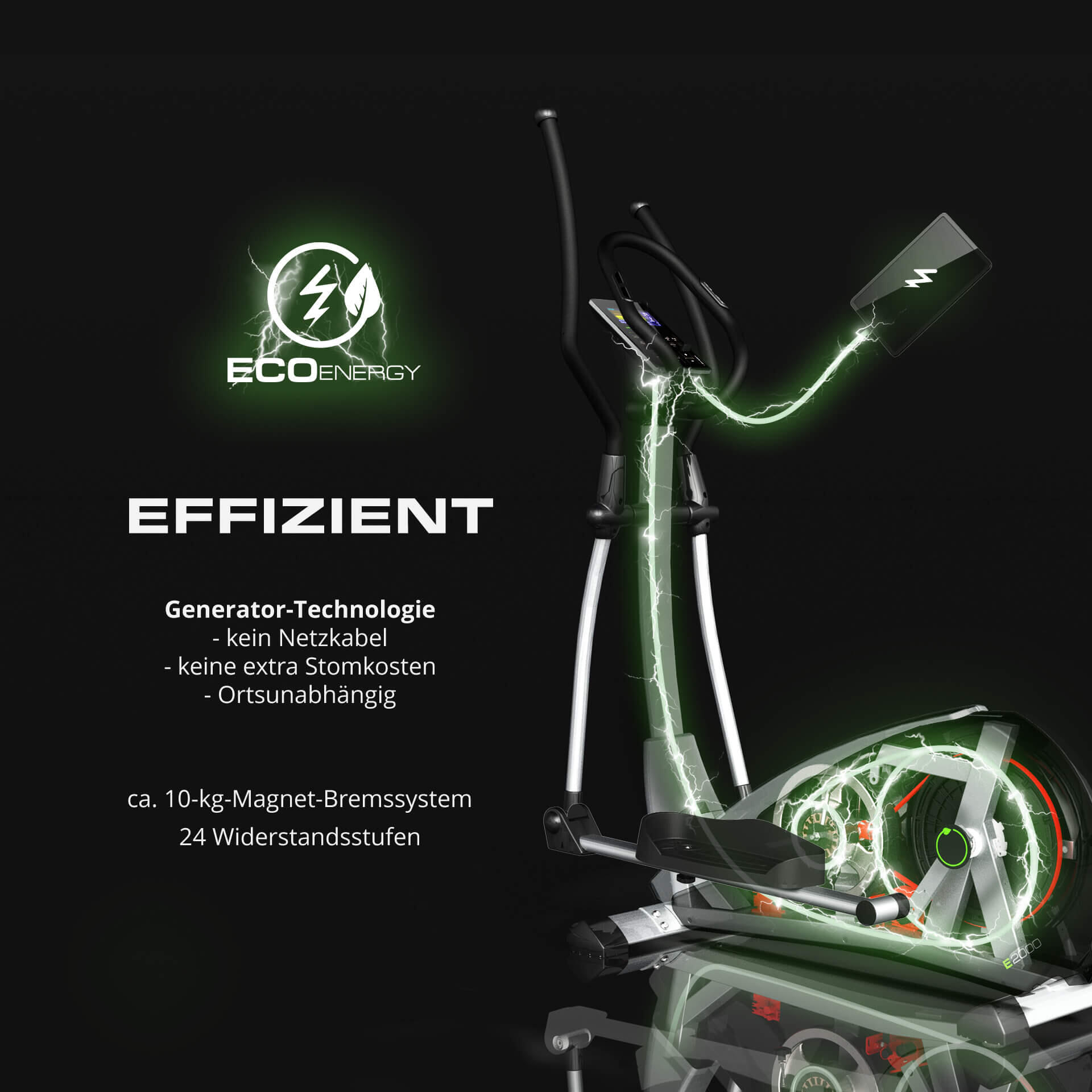 Ergomètre pour crosstrainer Christopeit ECO 2000 2/7
