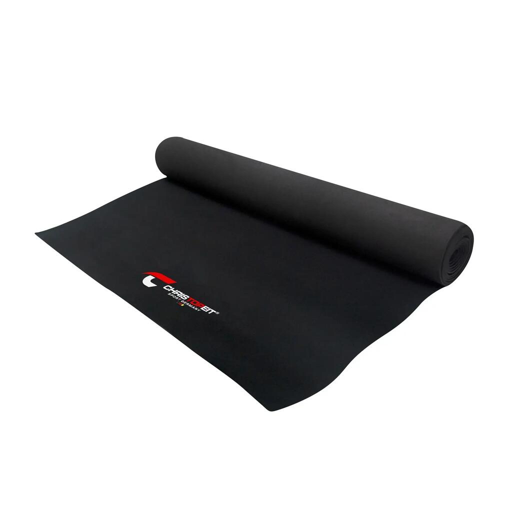 CHRISTOPEIT Floor Protection Mat 120x60 cm Black, 3 mm