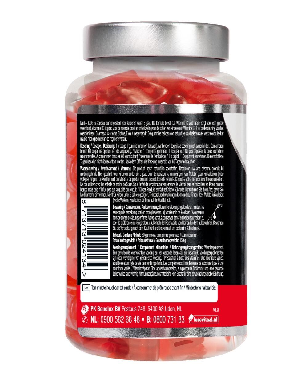Lucovitaal Multi+ Kids Gummies Suikervrij 4/4