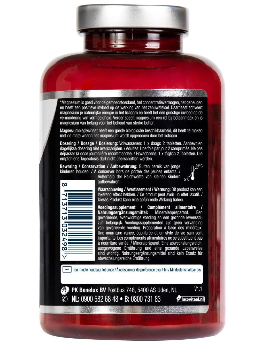 Lucovitaal Magnesium 375 mg Bisglycinaat 210 tabletten 3/4