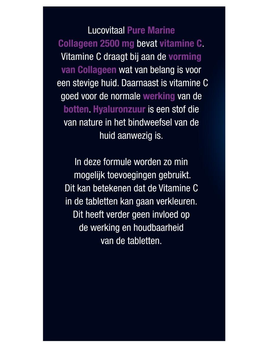 Lucovitaal Collageen 2500 mg Pure Marine 60 tabletten 4/5