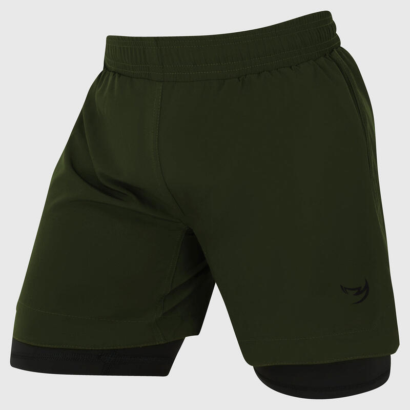 Pantaloni scurți de antrenament pentru bărbați FUMETSU Origins Dual Layer