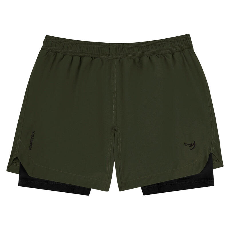 Pantaloni scurți de antrenament pentru bărbați FUMETSU Origins Dual Layer