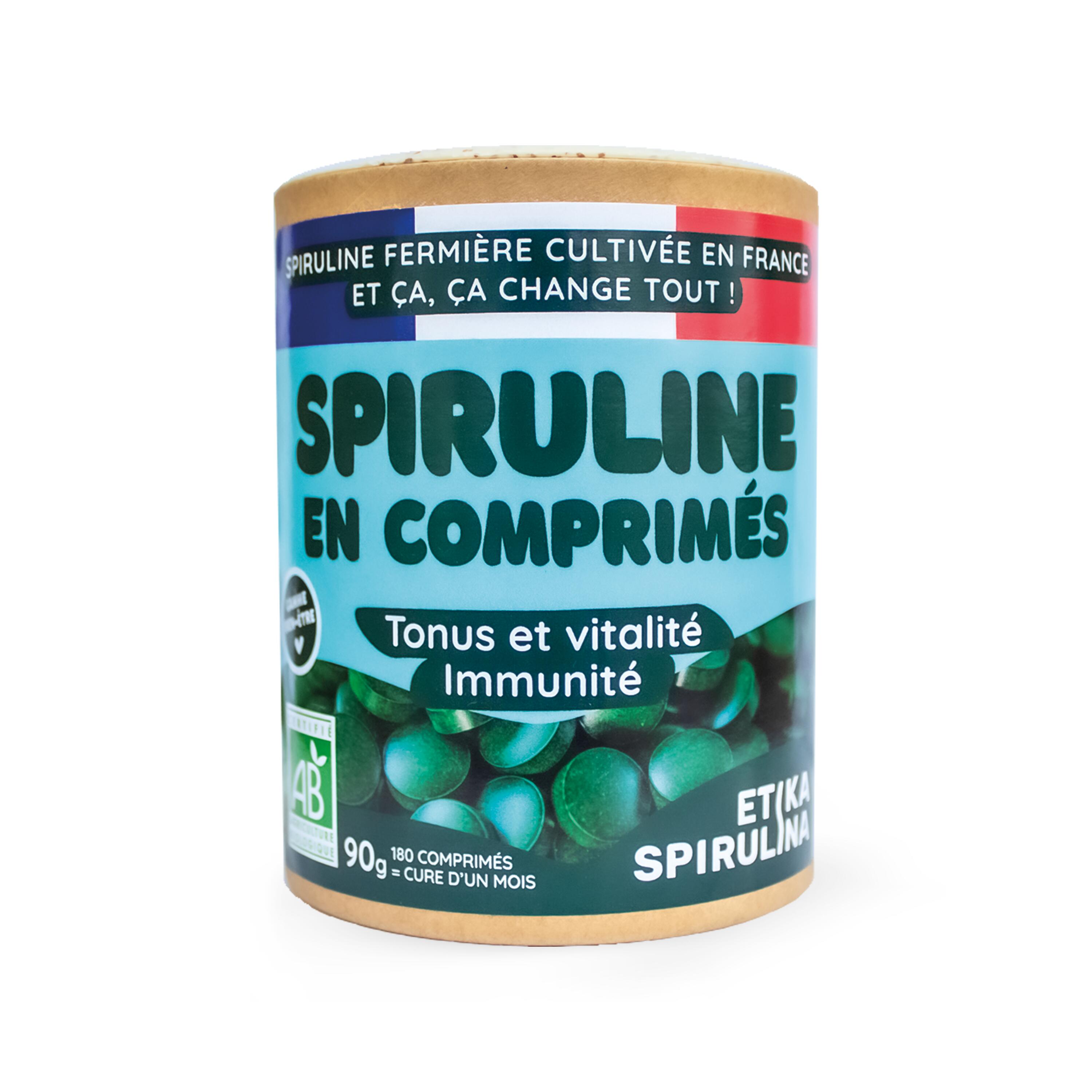 Etika Spirulina - Spiruline Bio Française 180 Comprimés - Spiruline - Decathlon