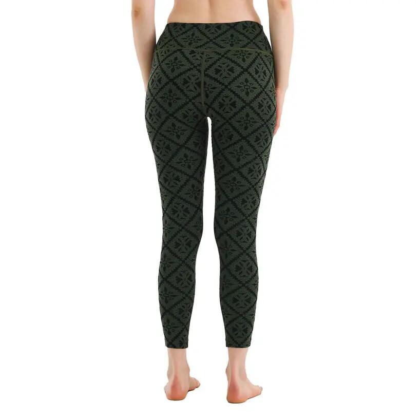 Venus - Legginsy termoaktywne (100% Merino / 230g/m²) S, Zielony 5/5