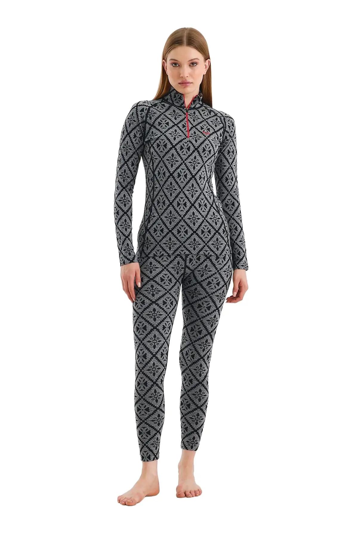 Venus - Legginsy termoaktywne (100% Merino / 230g/m²) L, Czarny 4/5