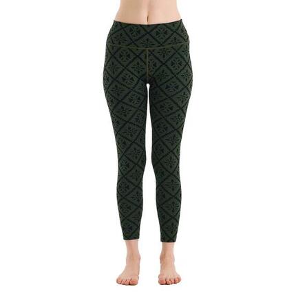 Venus - Legginsy termoaktywne (100% Merino / 230g/m²) S, Zielony