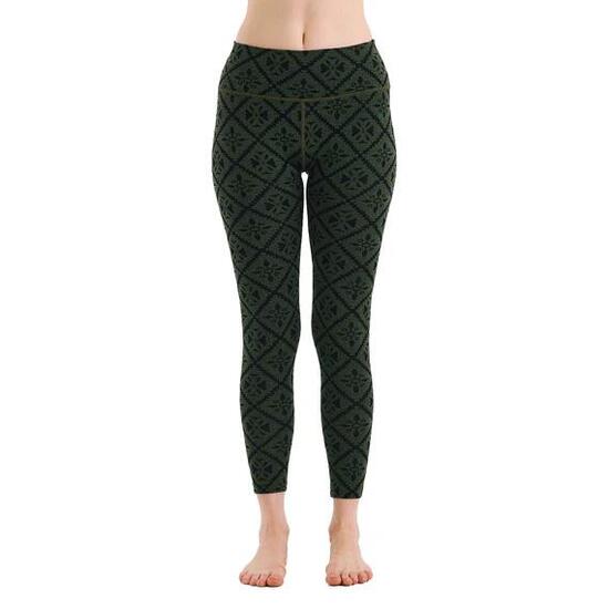 Venus - Legginsy termoaktywne (100% Merino / 230g/m²) S, Zielony